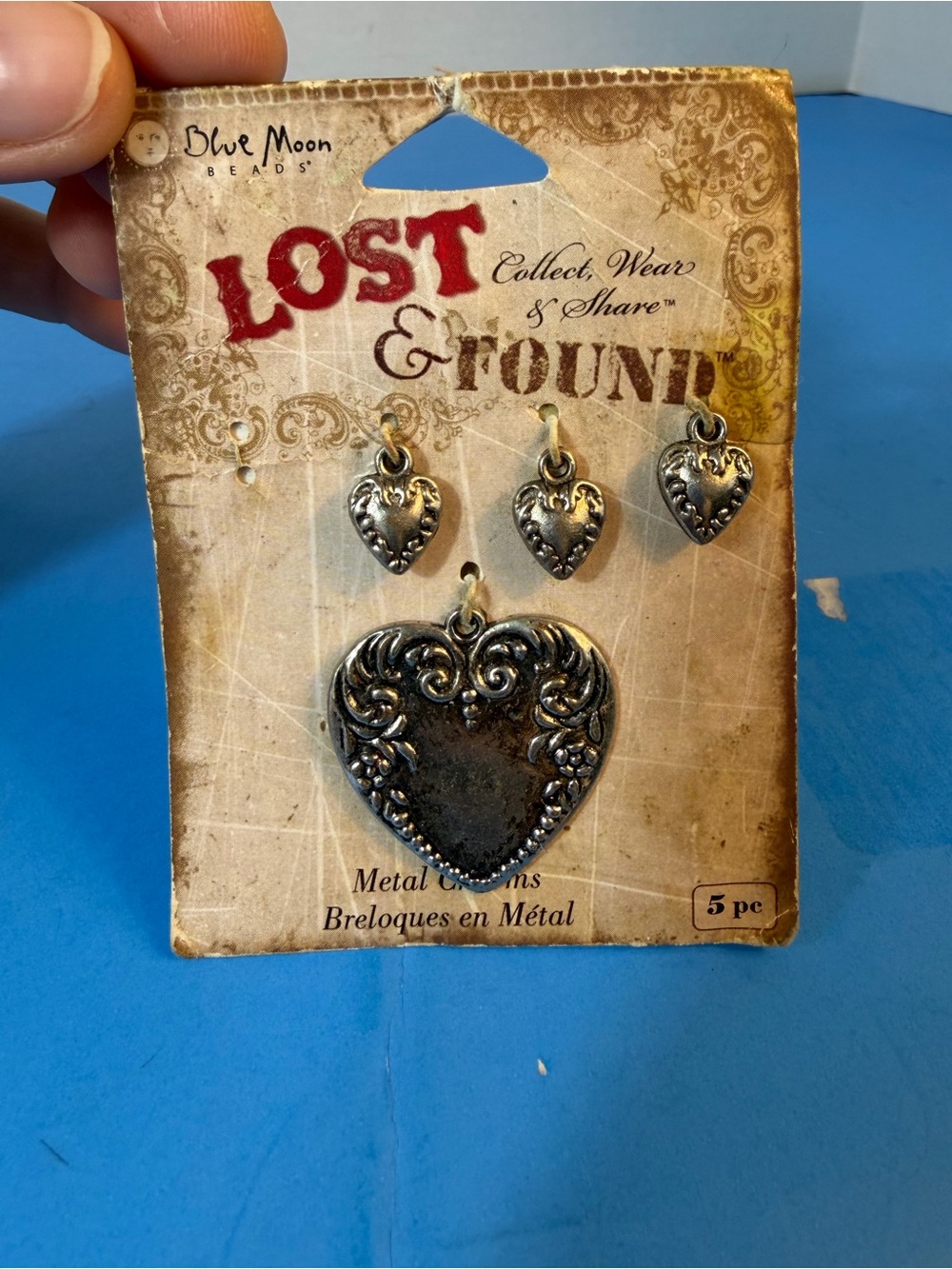 Lost & Found Silver Heart Pendant and Earring Set